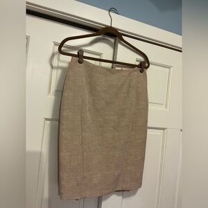 Elie Tahari Sand Beige Pencil Skirt